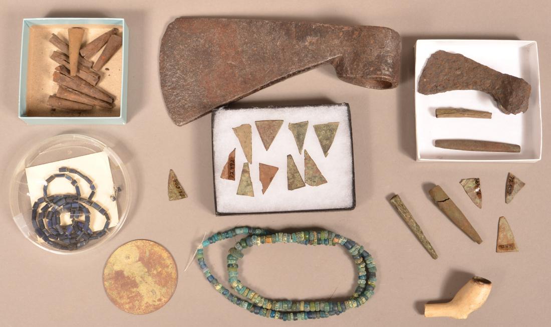 Boxed Collection of "Trade Goods" Excavated Beads and (1 of 1)