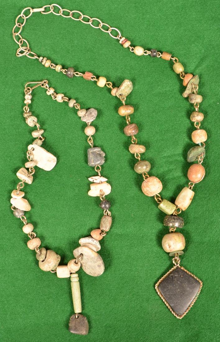 2 1940's Mexican Artisan Crafted Necklaces Using (1 of 2)