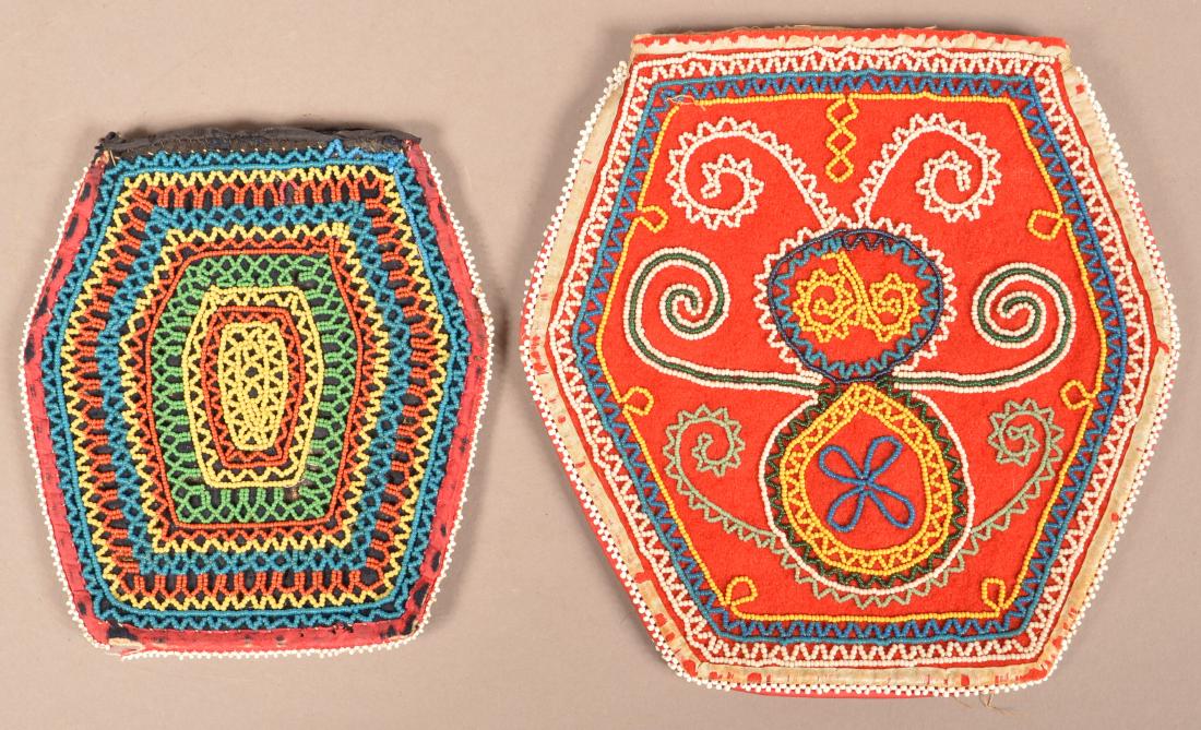 2 Mid 19th Cent. Beaded Purses - Northeastern Types (1 of 2)