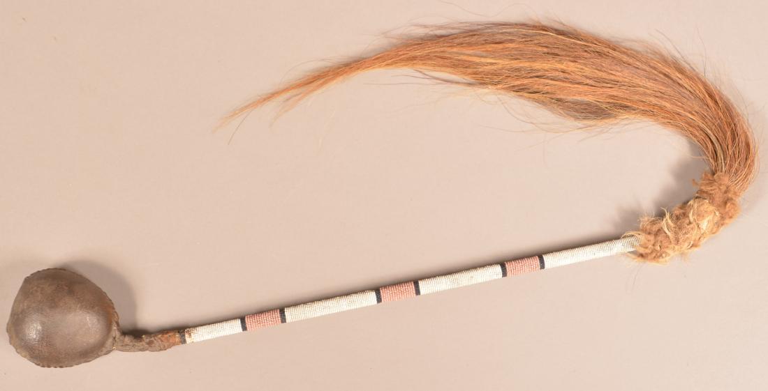 Southern Plains Style Skull Cracker w/ Beaded Handle (1 of 3)