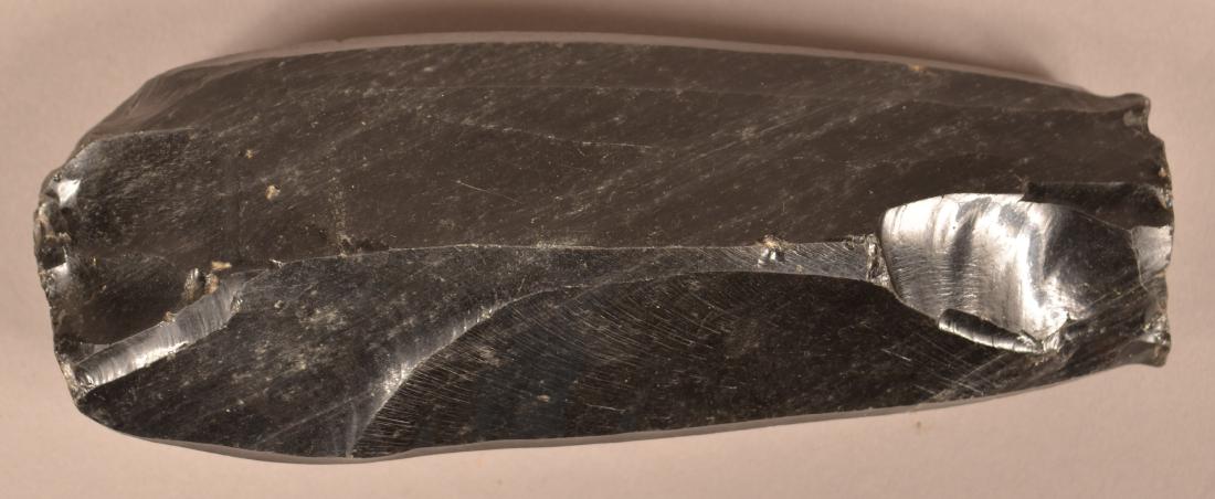 Large Ancient Obsidian Core Showing Presise Long Flake (1 of 3)