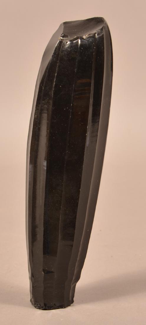 Large Precolumbian Obsidian Core 9" Long w/ Paralell (1 of 3)