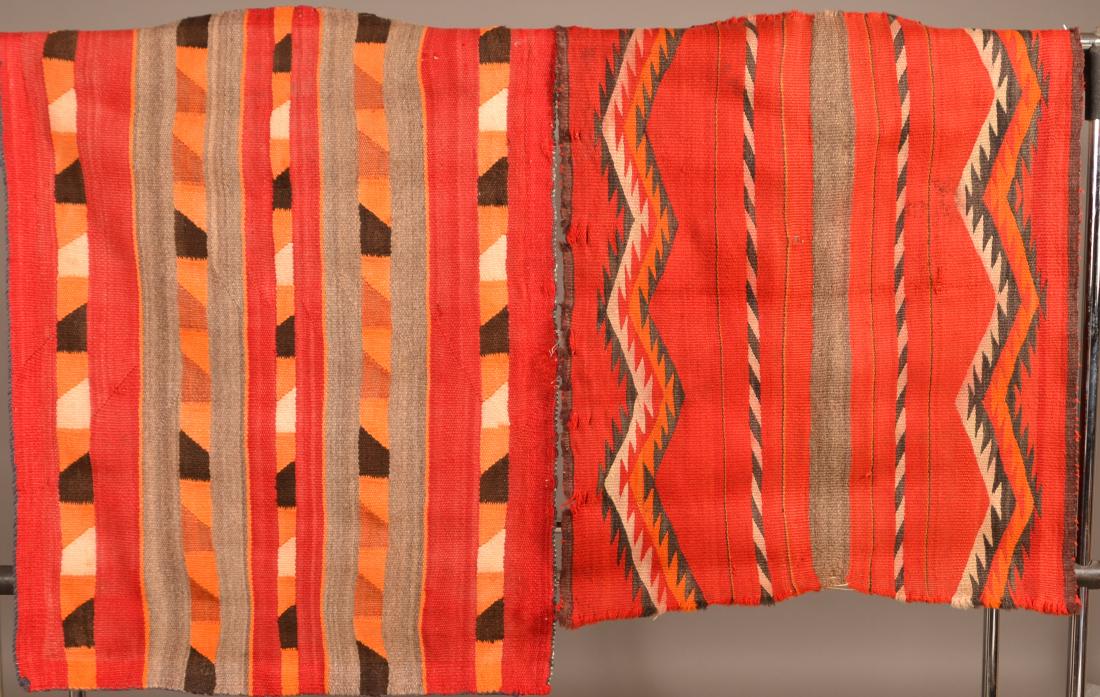 2 Old Navaho Textiles - 30" x 26", 35" x 28" These (1 of 3)
