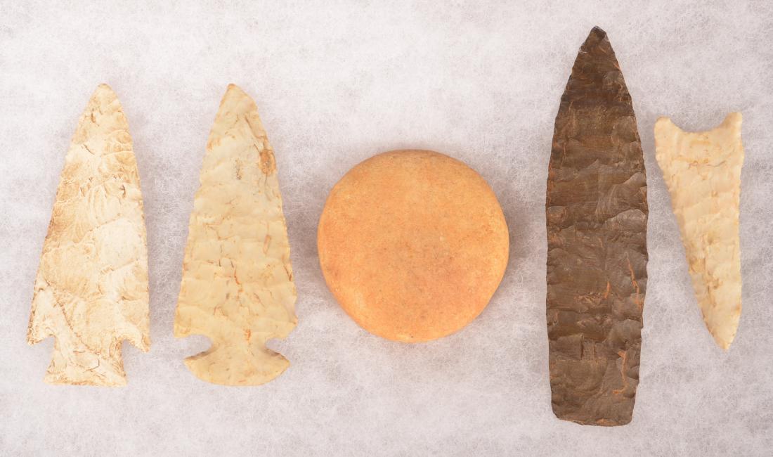 5 Midwestern Stone Artifacts - 5 1/2" Chert Point, 3 (1 of 2)