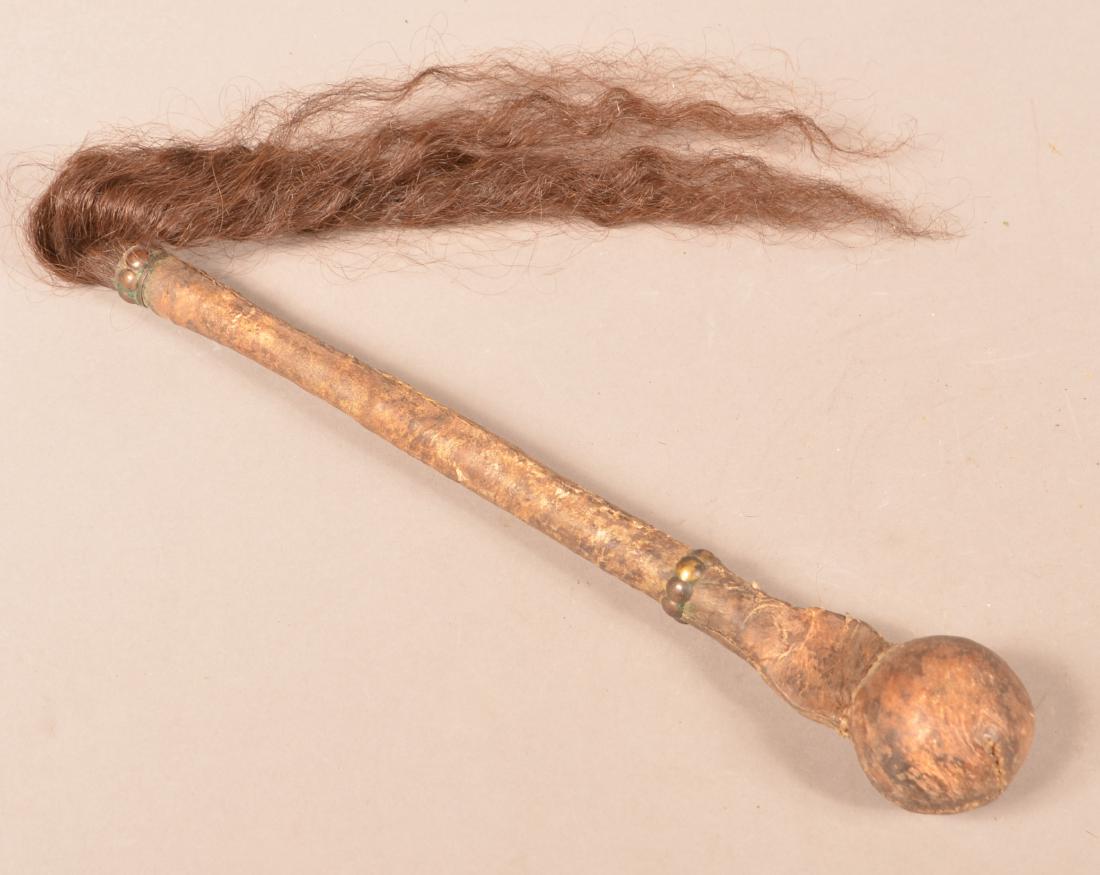 Very Good Apache War Club w/ Brass Tack Accents and (1 of 2)