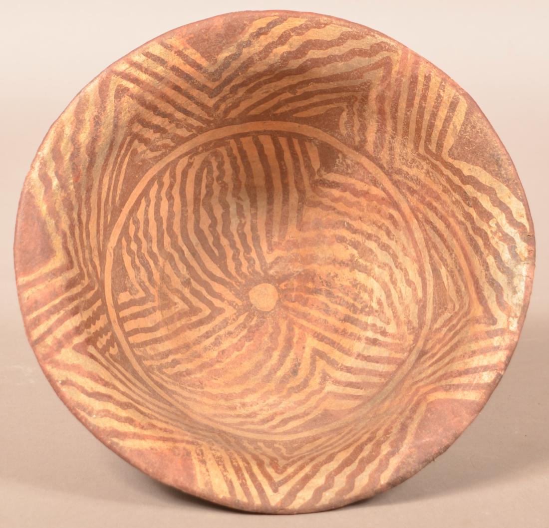 Antique S.W Indian Bowl w/ Decorated Interior 9 1/2" (1 of 3)