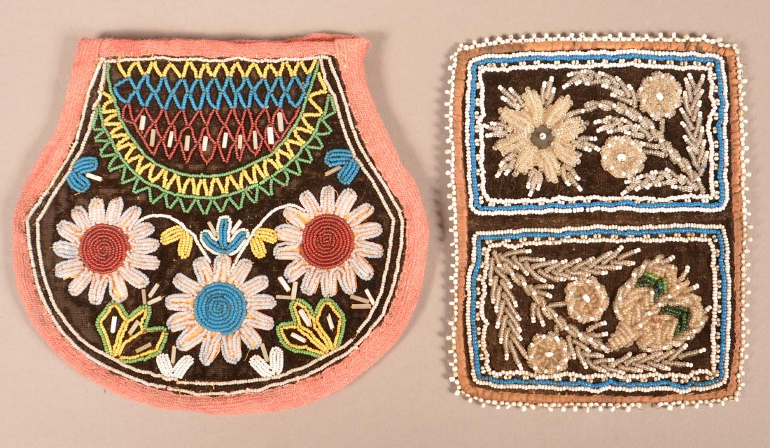 2 Mid 19th Cent. Iroquois Beaded Items - Rectangular (1 of 2)