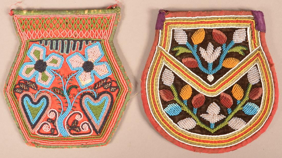 2 19th Cent. Iroquois Beaded Bags (1 of 2)