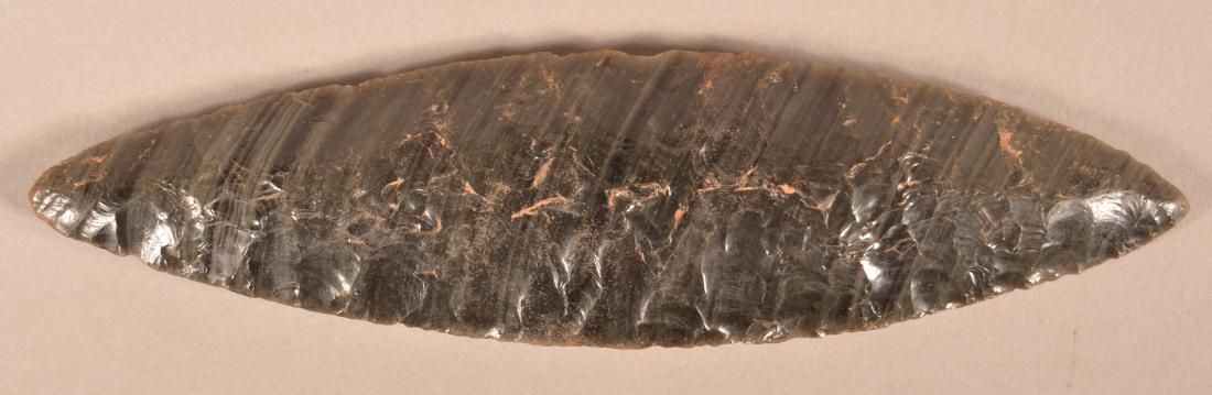 Precolombian Obsidian, Bi-Pointed Blade From The Valley (1 of 2)