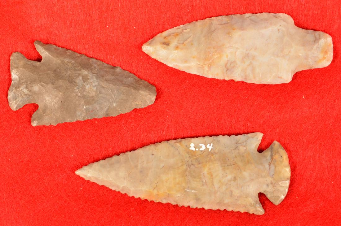 3 Midwestern Flint Points (1 of 2)