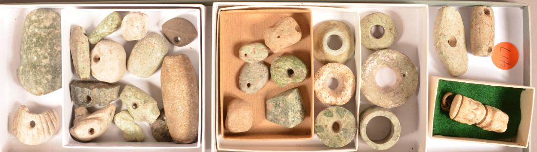 29 Ancient Meso American Stone Beads and Ornaments. 6 (1 of 1)