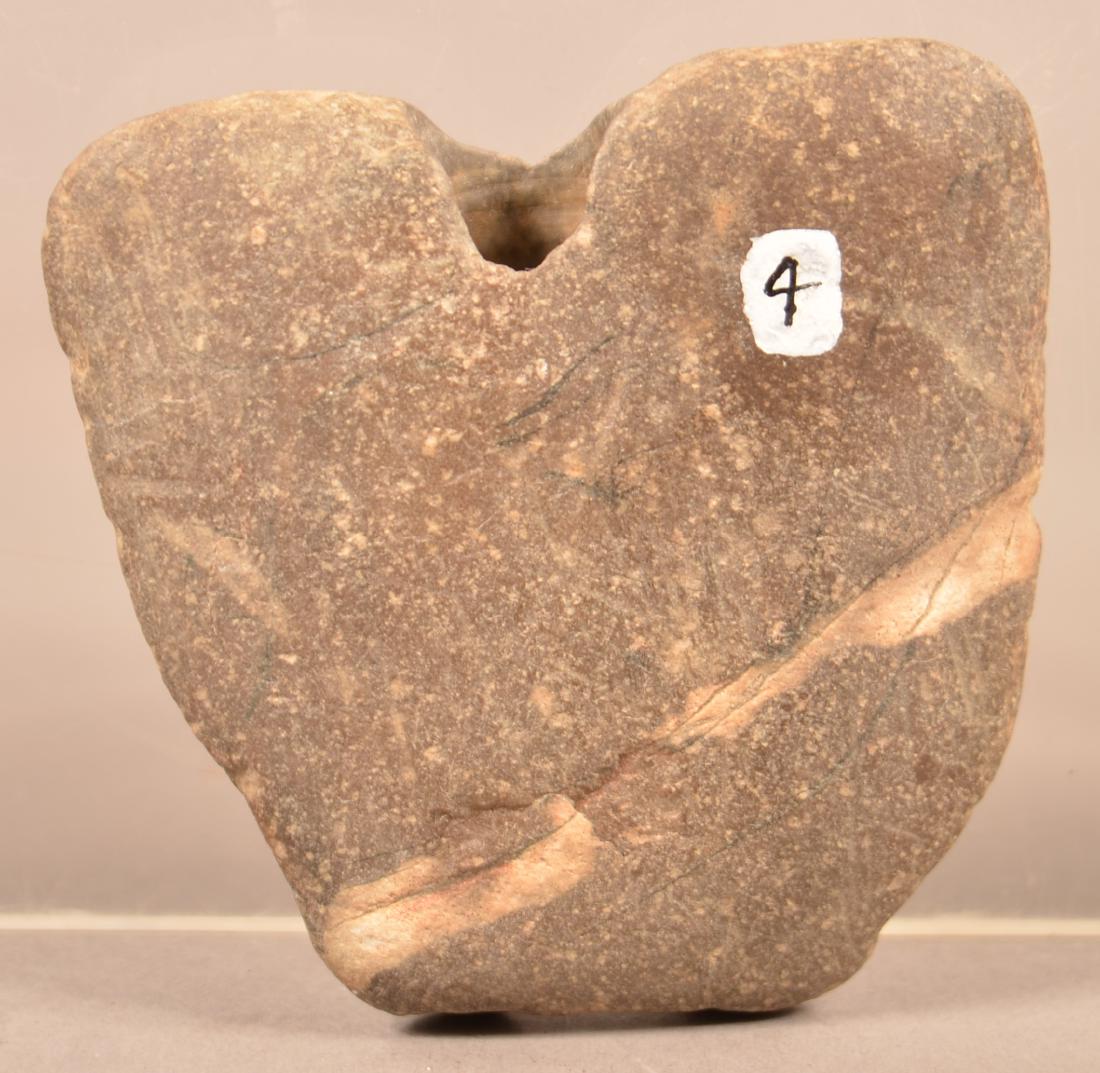 Prehistoric Hardstone Bannerstone 2 1/4" x 2 1/2"