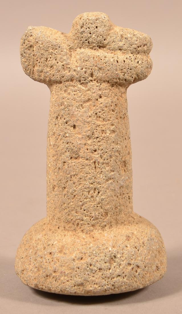 Precolumbian, Costa Rican Stone Effigy Pestle, 6" Tall (1 of 3)