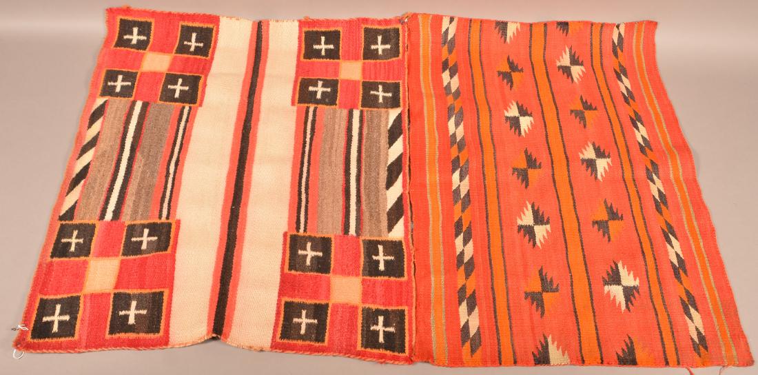 2 Vintage Navaho Textiles 34" x 24", Light Soiling (1 of 1)