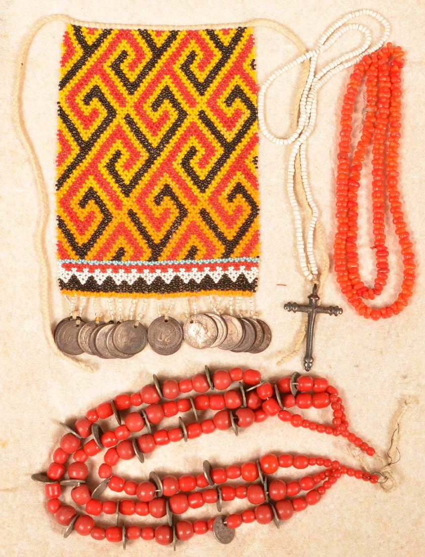 5 Central American Indian Necklaces w/ Coin and Silver (1 of 1)