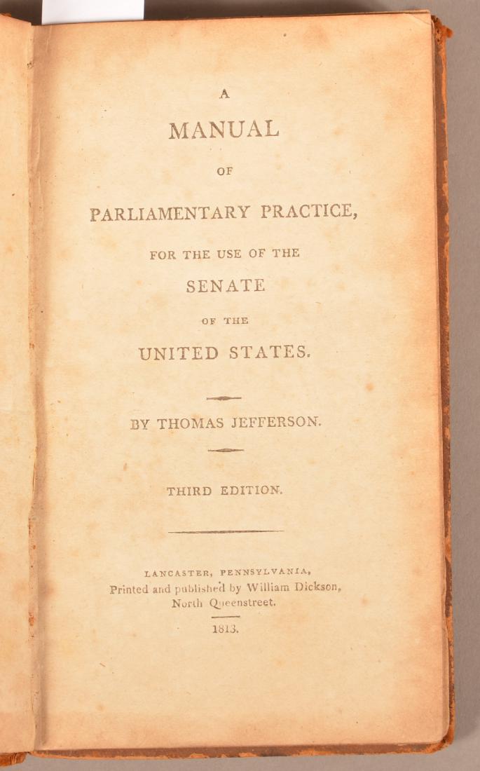 A Manual of Parliamentary Practice. By Thomas (1 of 3)