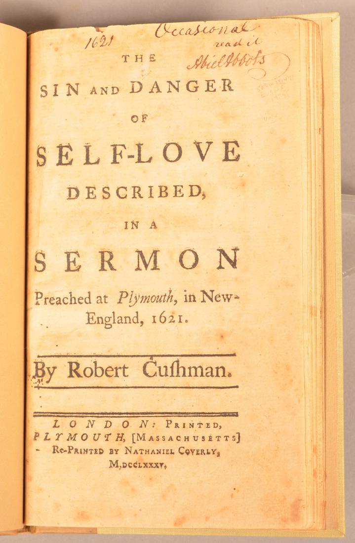 Robert Cushman. The Sin and Danger of Self-Love (1 of 2)