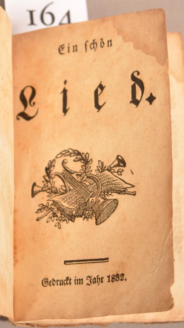 Ein Schon Lied. Gedruckt im Jahr 1832. (n.p.) 16mo. 24 (1 of 2)