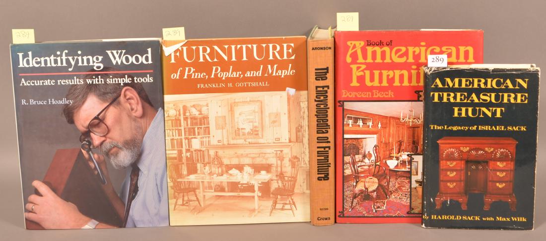 Sack. American Treasure Hunt. // Beck. American: Sack. American Treasure Hunt. // Beck. American Furniture. // Aronson. Encyclopedia of Furniture. Crown. // Gottshall. Furniture of Pine, Poplar and Maple. // Hoadley. Identifying Wood.
