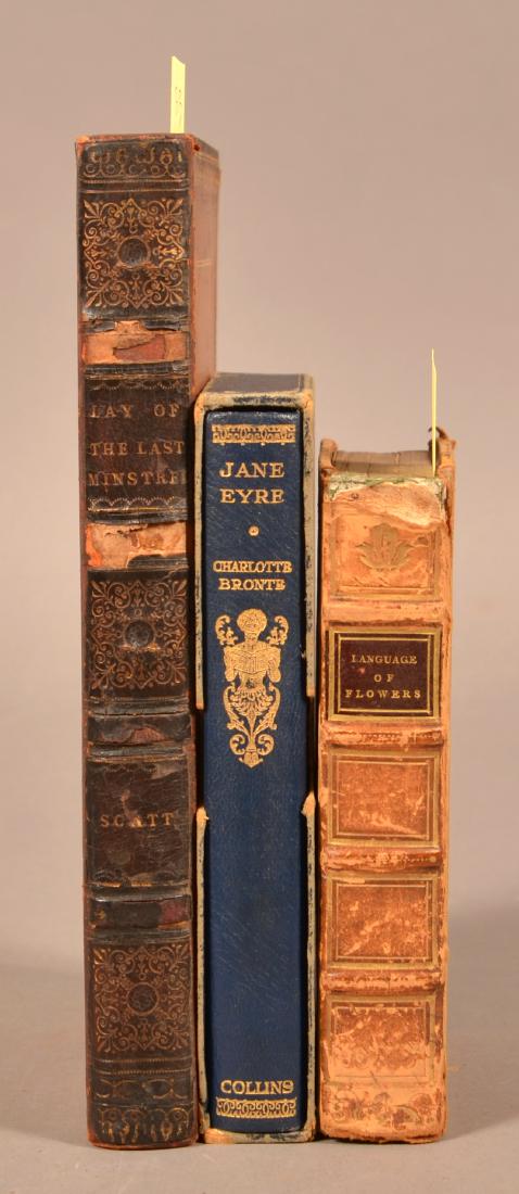 The Language of Flowers. Second ed. Phila: Carey Lea &: The Language of Flowers. Second ed. Phila: Carey Lea & Blanchard, 1835. 12mo. 6 hand-colored engravings of flowers. Full tooled calf, gilt borders & ornaments. Spine worn with loss at top. // Sir Walt