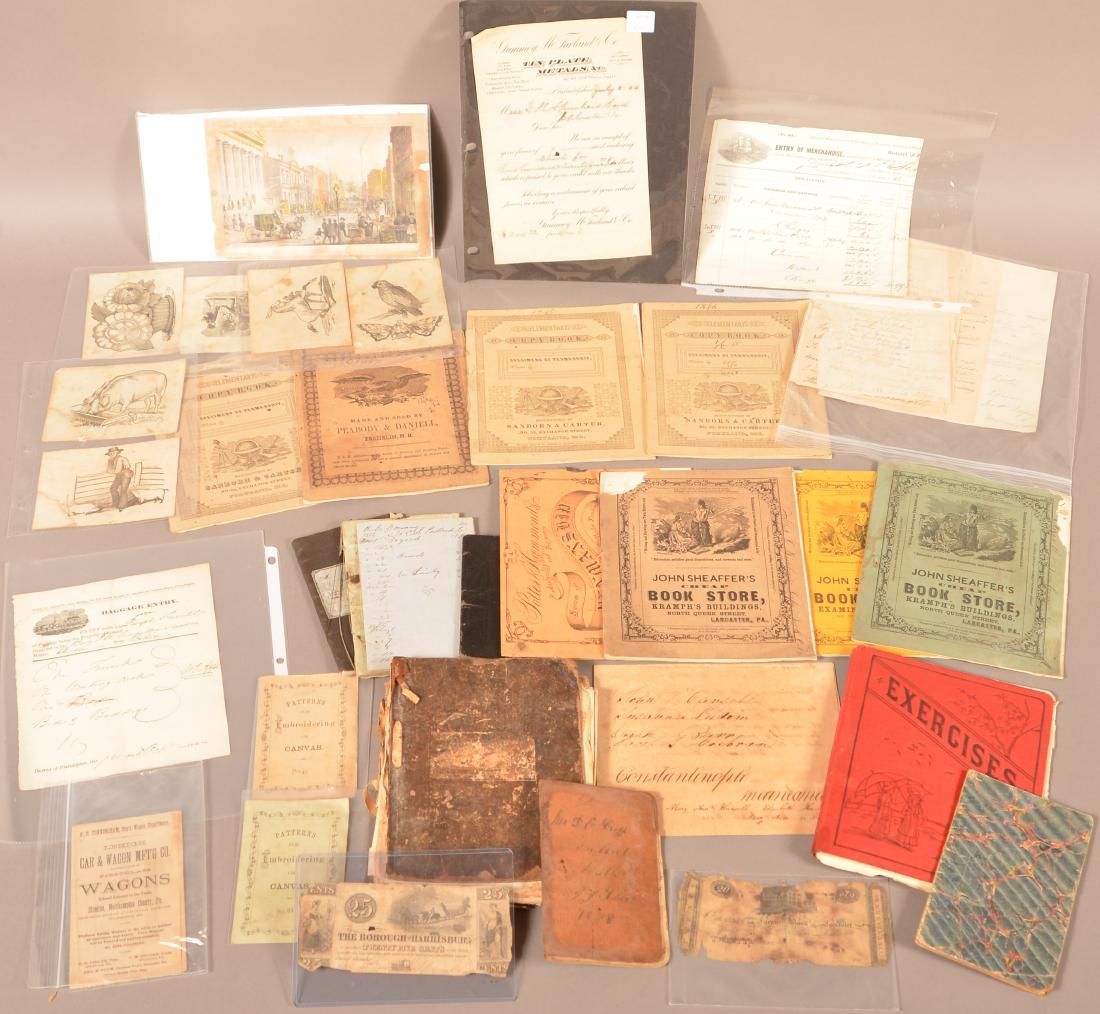 A lot with various 19th-20th century handwritten (1 of 2)