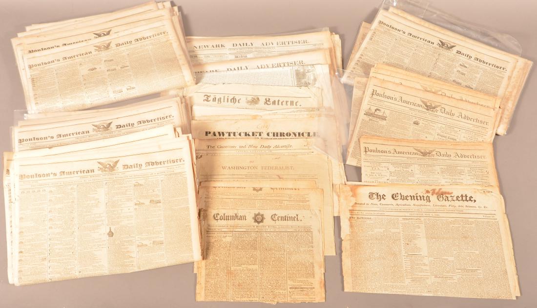 Newspapers, including Poulson's American Daily (1 of 3)