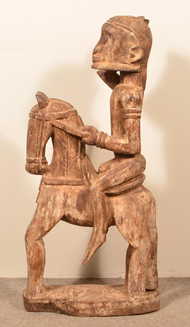 Antique/Vintage African Carved Wood Tribal Man on (1 of 3)