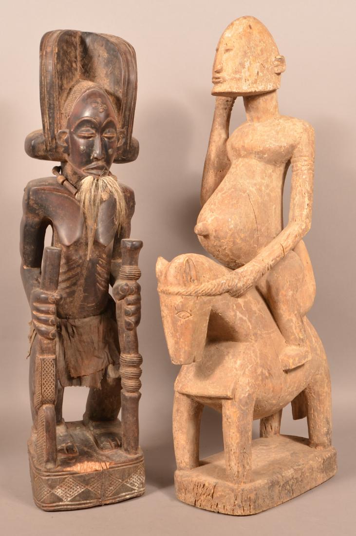 Two Antique/Vintage African Carved Wood Tribal Figures. (1 of 8)