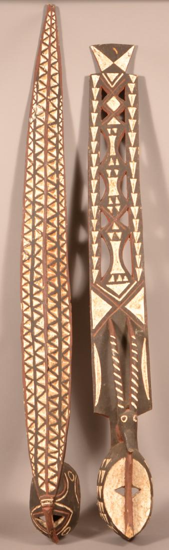 Two Antique/Vintage African Carved Wood Tribal Masks. (1 of 7)