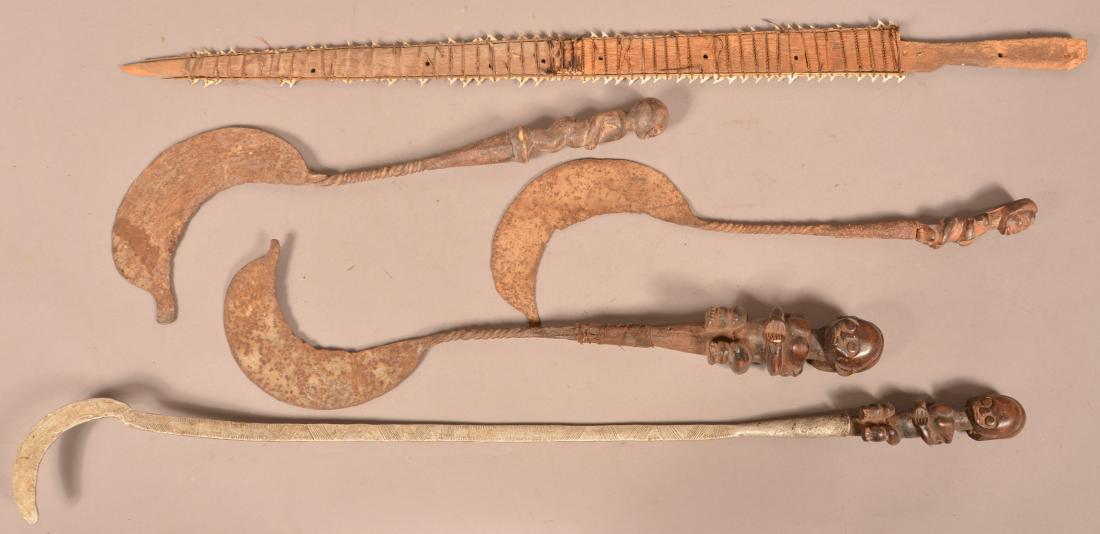 Five Various Antique/Vintage African Tribal Weapons. (1 of 1)