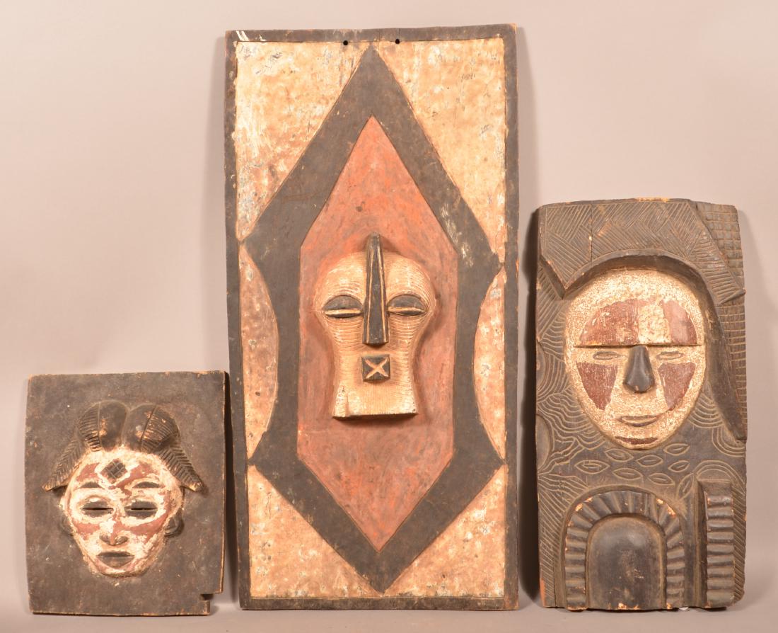 Three Antique/Vintage African Carved Wood Tribal (1 of 3)