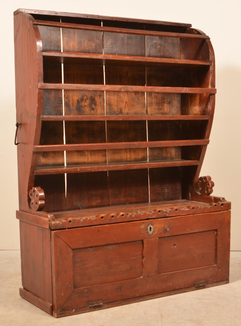 Pennsylvania 19th Century Softwood Hanging Shelf. (1 of 5)