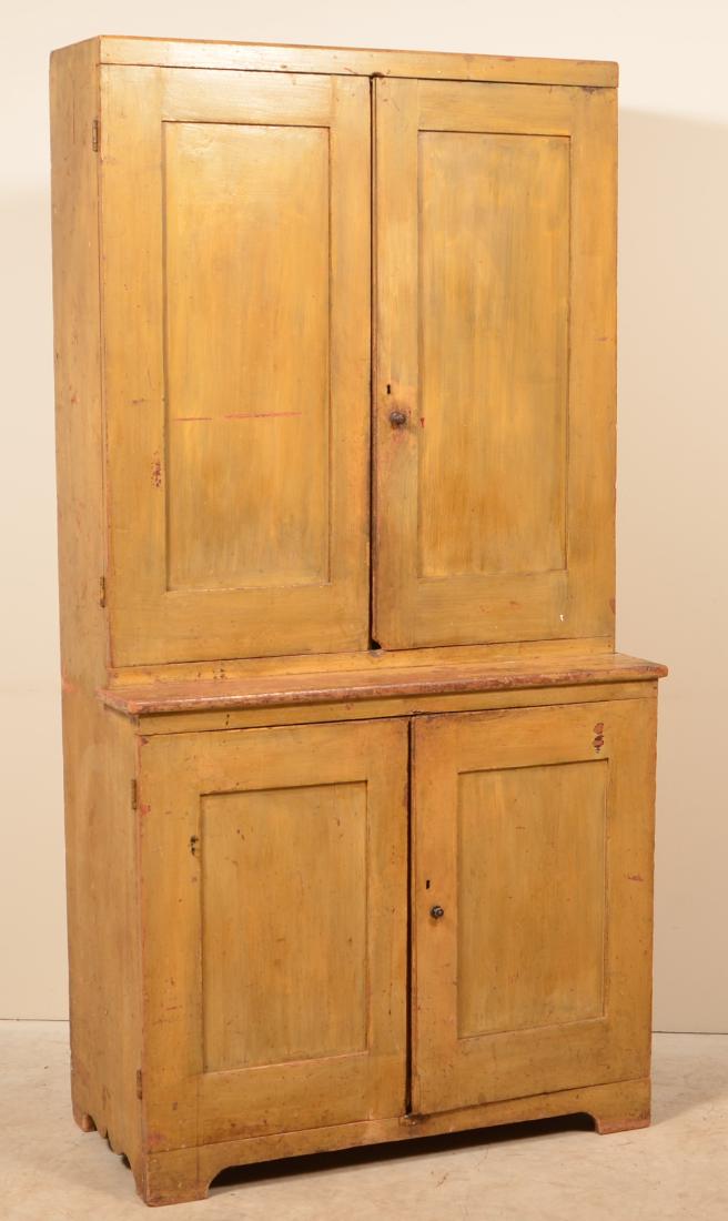 Pennsylvania 19th Century Softwood Step-back Cupboard. (1 of 4)