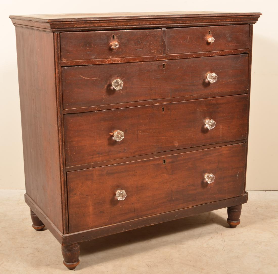American Early 19th Century Cherry Chest of Drawers. (1 of 3)