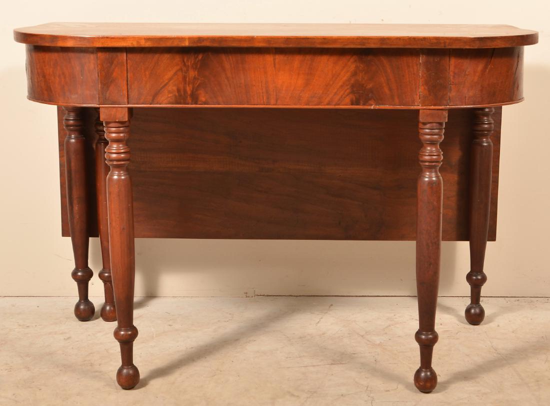 Pennsylvania Sheraton Bow-front Cherry Drop-leaf Table. (1 of 3)