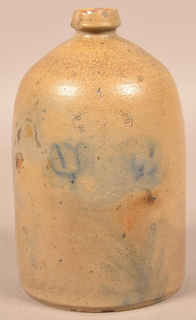 D.P. Shenfelder One Gallon Stoneware Jug. Cobalt Blue (1 of 3)