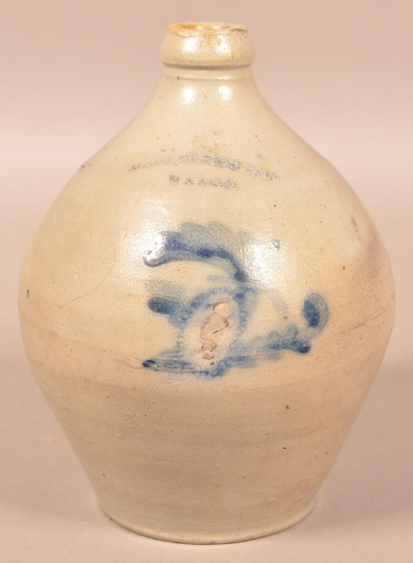 D. Roberts & Co. One Gallon Ovoid Stoneware Jug. Cobalt (1 of 3)