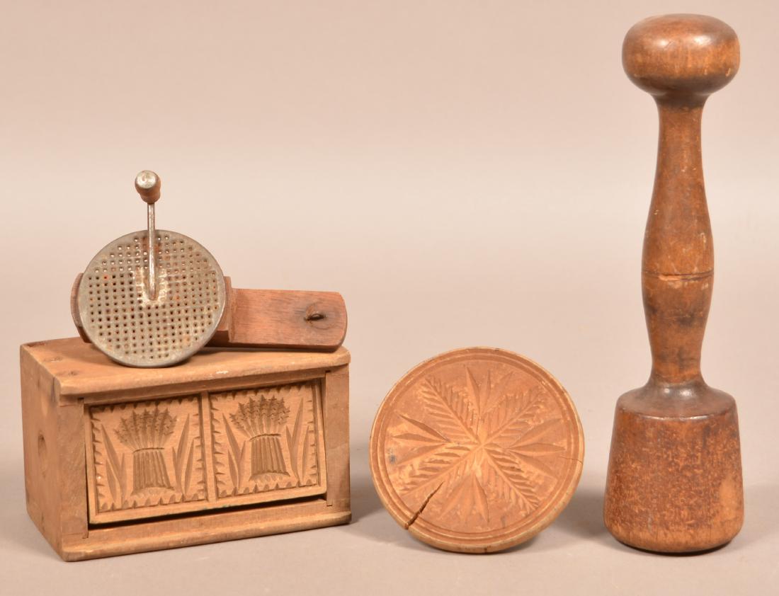 Four Pieces of Antique Utilitarian Items. Including two (1 of 2)