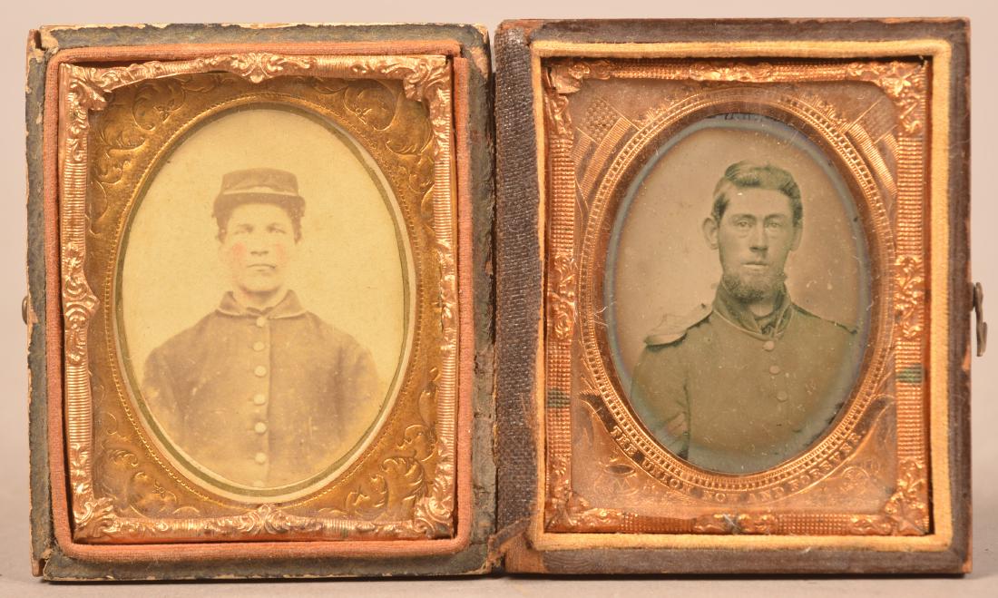 1/9 Plate Images of Civil War Soldiers. CDV and (1 of 4)