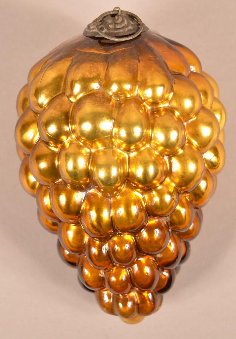 Antique German Copper Glass Oval B Form Cluster of (1 of 3)