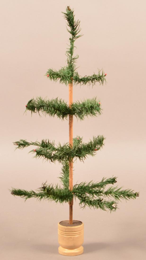 Antique/Vintage German Feather Tree. Painted turned (1 of 3)