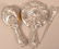 Art Nouveau Three Piece Sterling Bureau Set. Made by