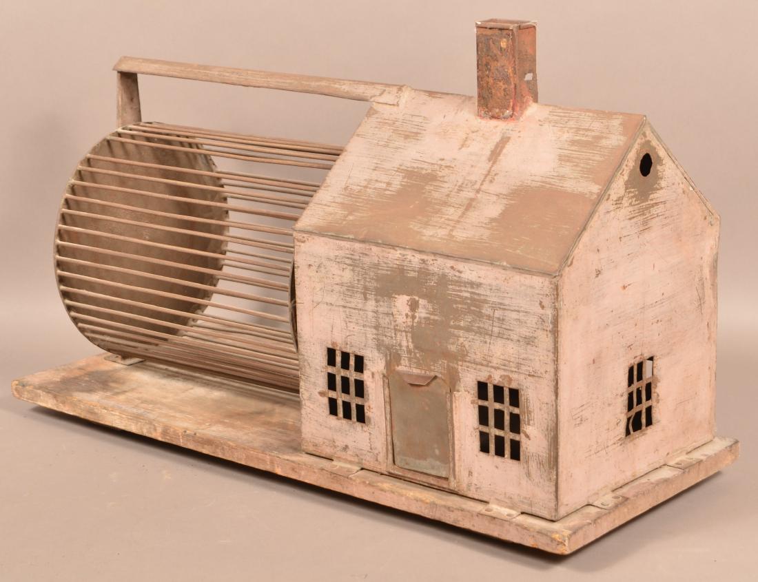 Pennsylvania 19th Century Tin and Wood Squirrel Cage (1 of 4)