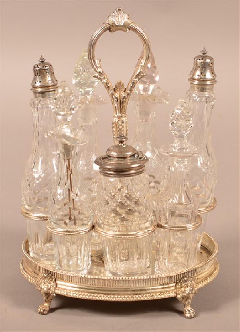 James Dixson & Sons Crystal and Silver-plate Castor (1 of 3)