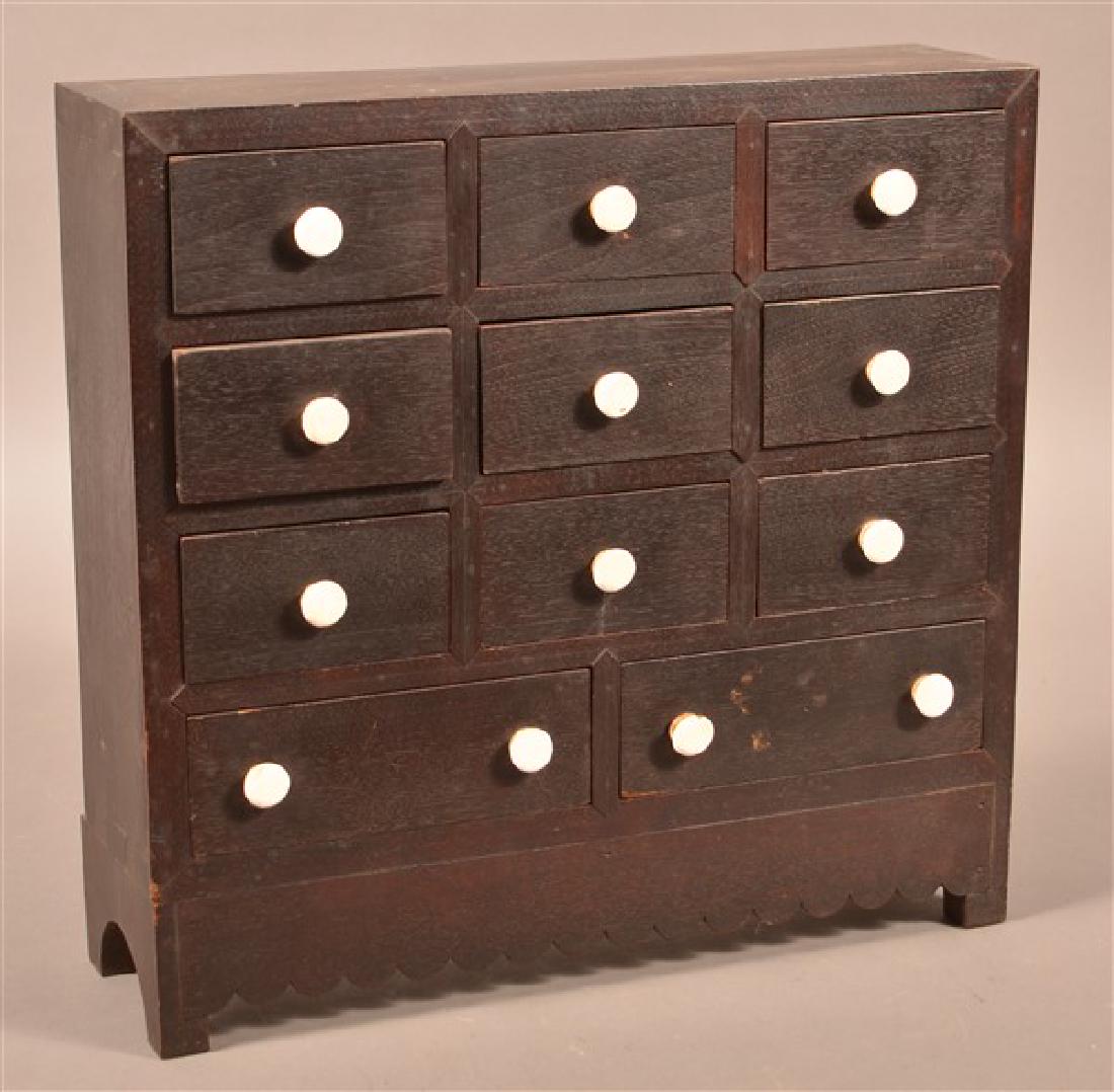 19th Century Walnut Seed Chest. 11 Drawers with (1 of 2)
