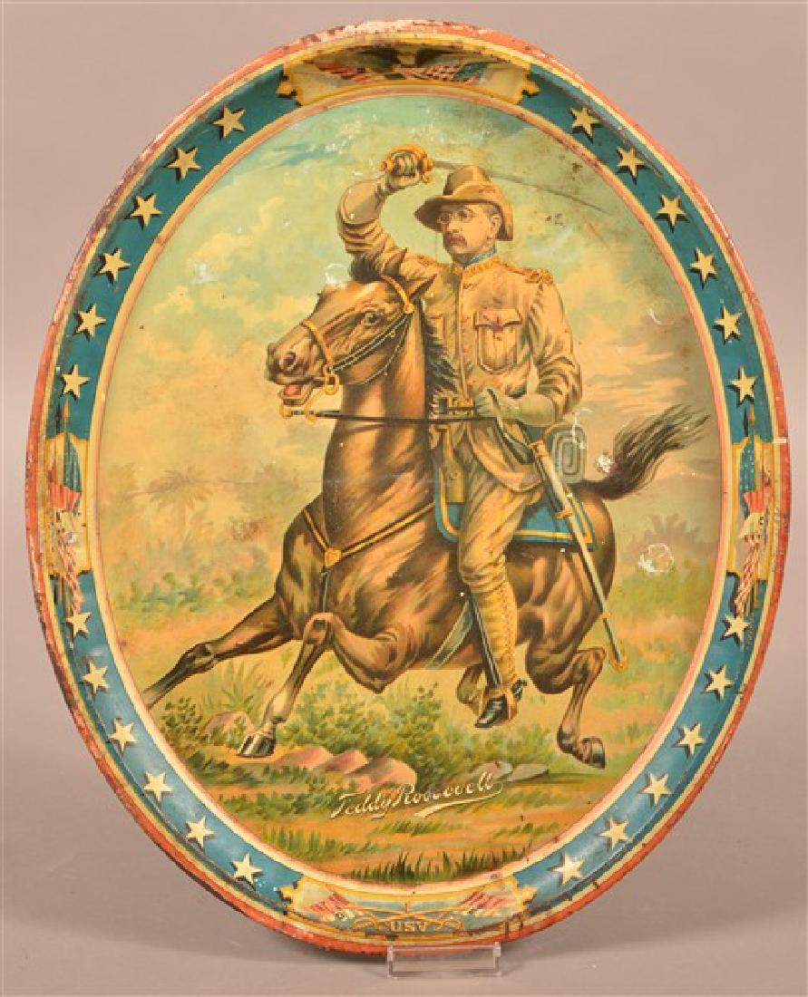 Theodore Roosevelt Rough Rider Large Oval Tin (1 of 2)