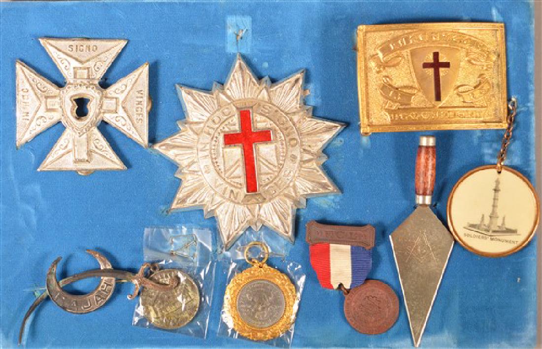Lot of Antique/Vintage Masonic Medals and Pins. (1 of 1)