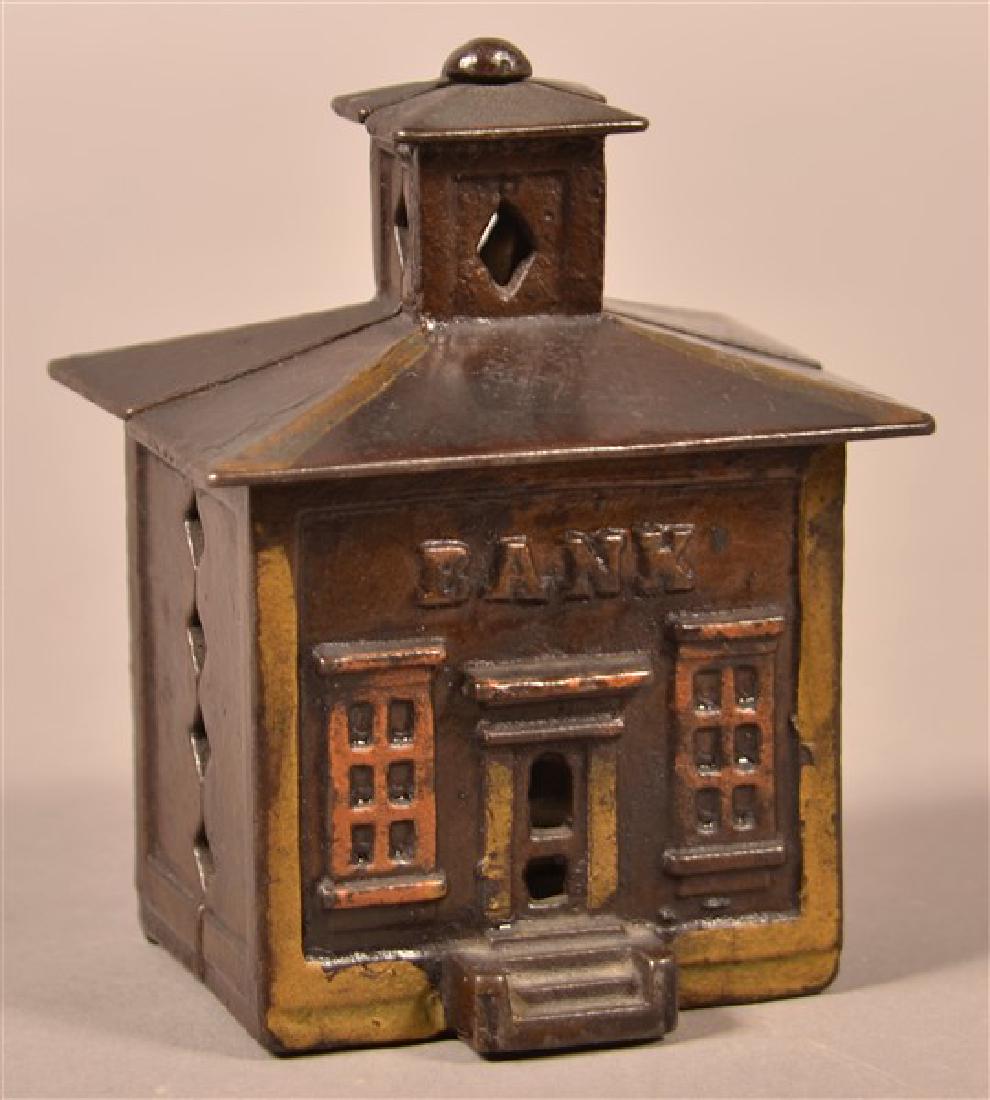 Cast Iron Cupola Still Bank by J&E Stevens. Circa 1872. (1 of 3)