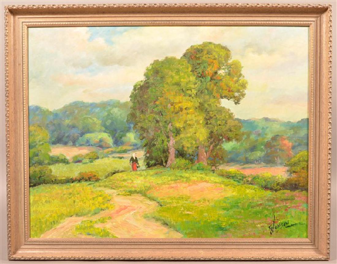 george-jensen-oil-on-masonite-summer-landscape