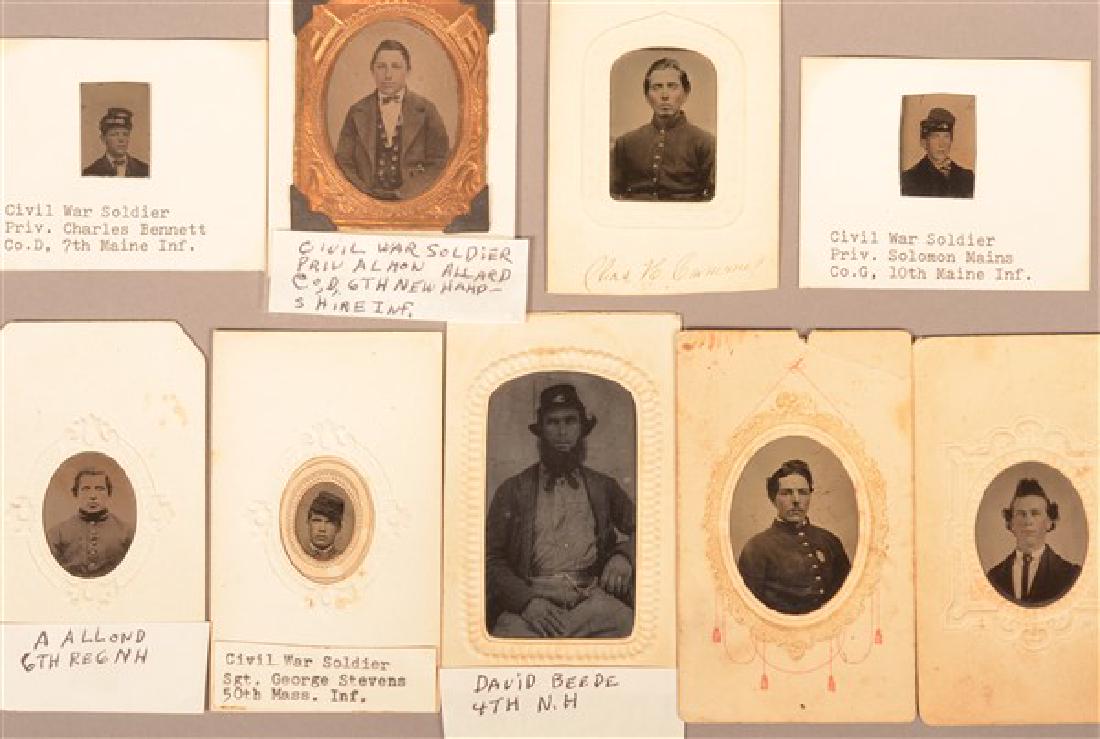 Eight Tintypes of Civil War Soldiers. Seated poses, (1 of 6)